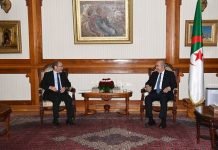 Le Président Tebboune reçoit le président du MSP Le Président Teboune reçoit le président du MSP