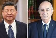 Le président Tebboune félicite son homologue chinois pour sa réélection Le président Tebboune félicite son homologue chinois pour sa réélection