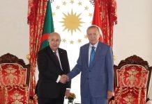 Le président Tebboune reçu par son homologue turc Le président Tebboune reçu par son homologue turc