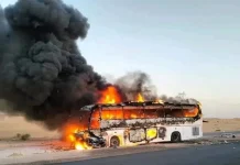 Drame routier à Touggourt : sept morts dans une collision entre un bus et un véhicule Drame routier à Touggourt: six morts carbonisés dans un accident de bus