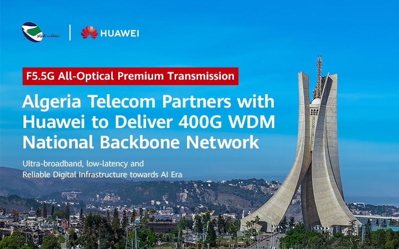 Internet : Algérie Télécom lance un projet de réseau optique à très haut débit avec Huawei