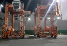 Port d’Oran : réception de nouveaux portiques à pneus