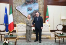 Giorgia Meloni entame une visite en Algérie Giorgia Meloni entame une visite en Algérie