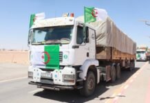 Tindouf : Opération d’exportation de 33 cargaisons de produits algériens vers la Mauritanie