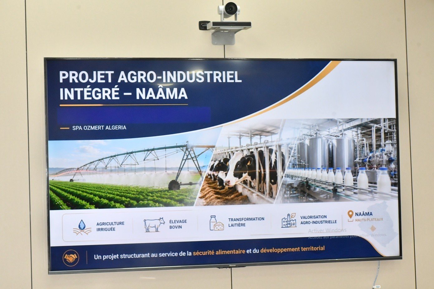 Naâma : Ozmert Algeria présente un projet agro-industriel sur 22 000 hectares
