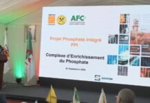 Projet phosphate intégré : pose de la première pierre du complexe d’extraction et d’enrichissement de Bled El Hadba