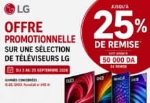 Du 3 au 25 septembre, LG Algérie lance une offre promotionnelle sur une sélection de téléviseurs