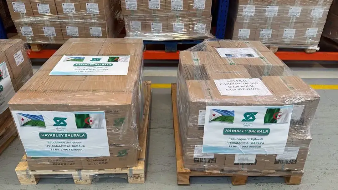 Saidal exporte un lot de médicaments vers Djibouti