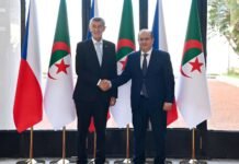 Le Premier ministre tchèque en visite en Algérie