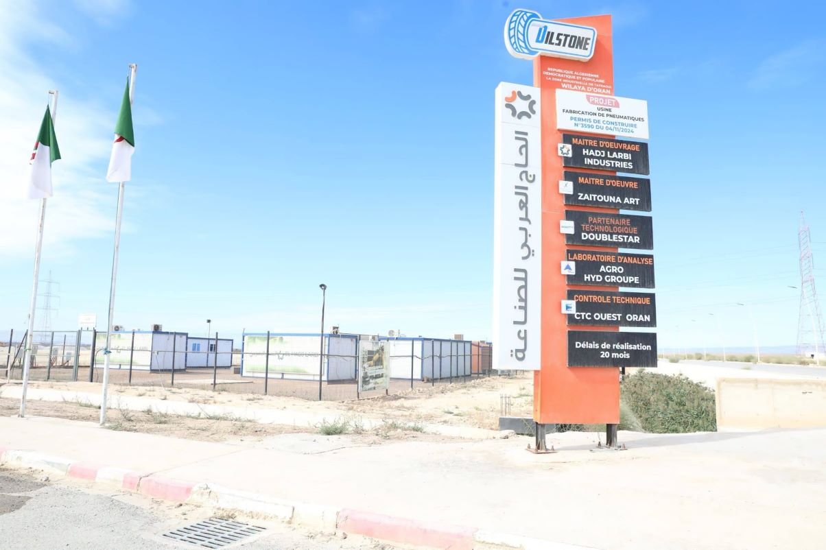 Oran : le chantier de l’usine de pneus atteint 45 %