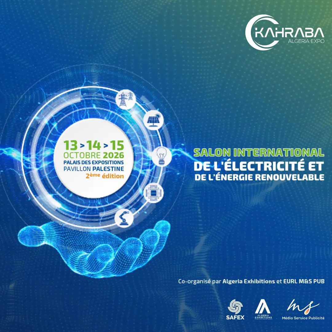 Le Salon international de l’électricité et des énergies renouvelables du 13 au 15 octobre à Alger